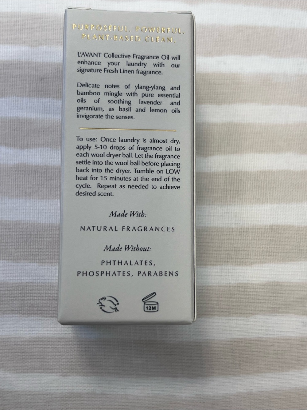 NIB L’Avant collective laundry fragrance oil  fresh linen - Picture 2 of 5